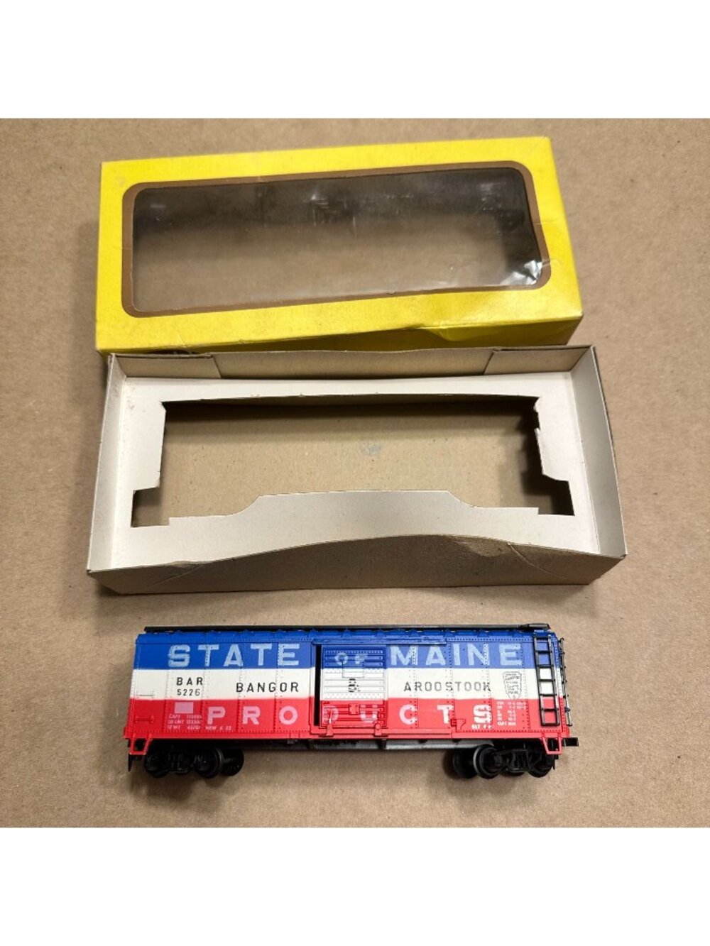 State Of Maine Products HO Scale Boxcar HO Scale Model Train Accessory